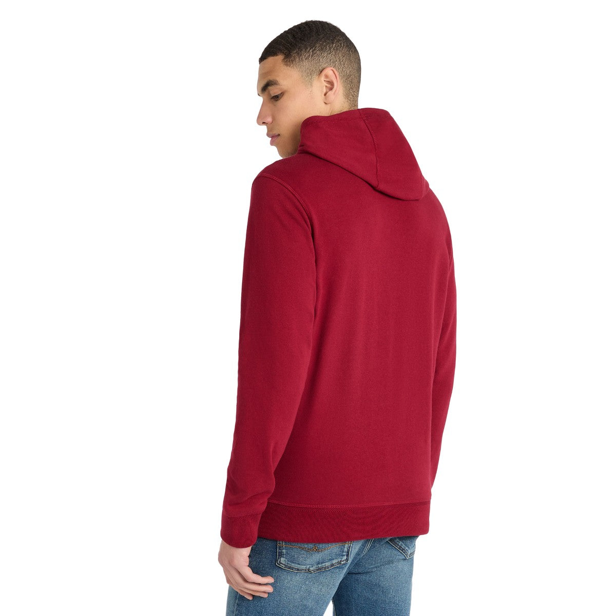 Rhubarb-Angel Falls - Back - Umbro Mens Logo Full Zip Hoodie