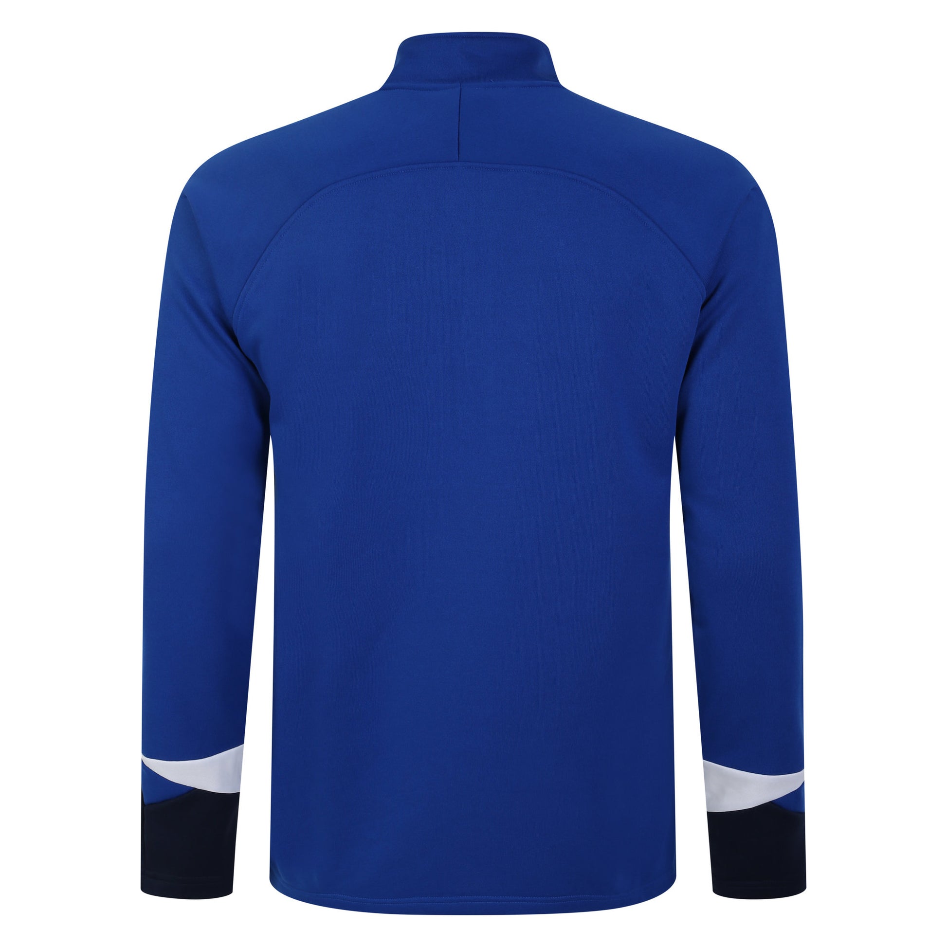 Royal Blue-Dark Navy-White - Back - Umbro Childrens-Kids Total Training Quarter Zip Track Top