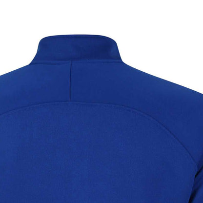 Royal Blue-Dark Navy-White - Pack Shot - Umbro Childrens-Kids Total Training Quarter Zip Track Top
