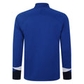 Royal Blue-Dark Navy-White - Back - Umbro Childrens-Kids Total Training Quarter Zip Track Top