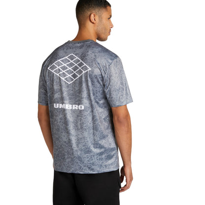 Composite-White - Back - Umbro Mens Marble Effect T-Shirt