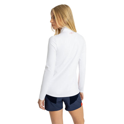 Brilliant White-Hot Coral - Back - Umbro Womens-Ladies 23-24 England Red Roses Midlayer