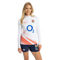 Brilliant White-Hot Coral - Lifestyle - Umbro Womens-Ladies 23-24 England Red Roses Midlayer
