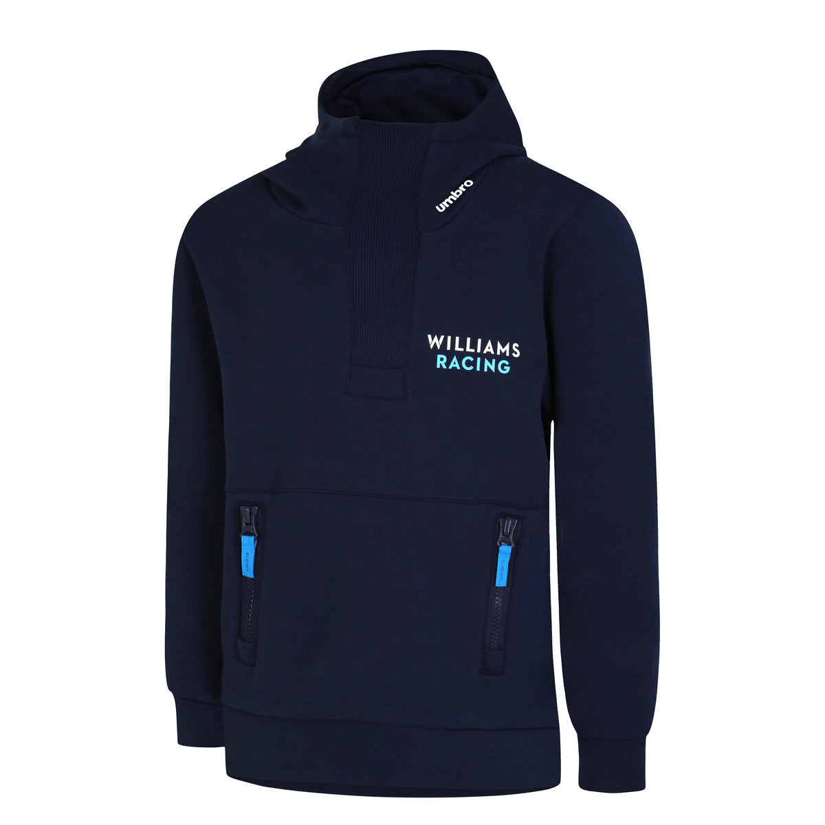 Peacoat - Front - Umbro Childrens-Kids Off Track Williams Racing Hoodie