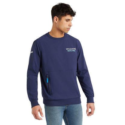 Peacoat - Side - Umbro Mens Off Track Williams Racing Sweatshirt