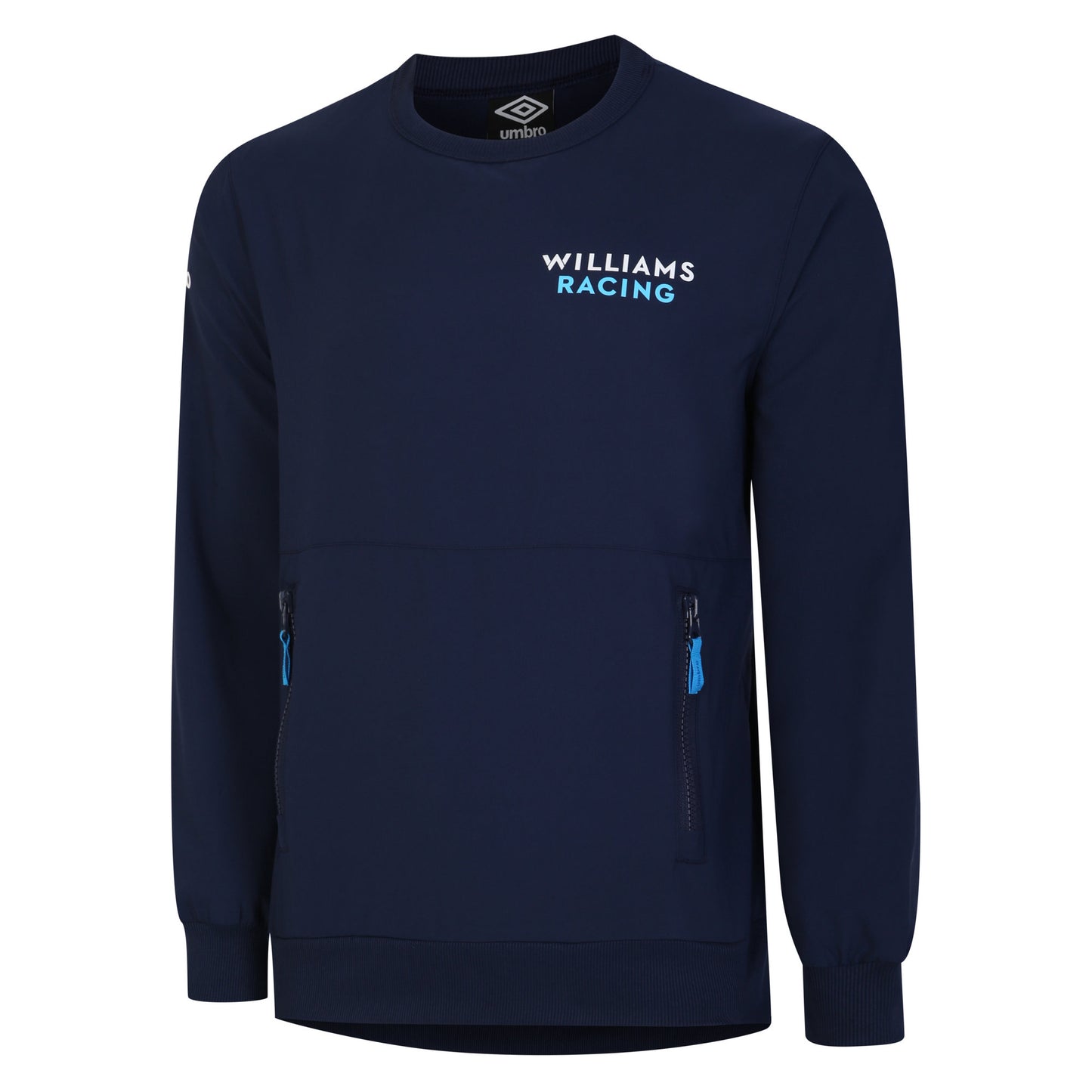 Peacoat - Front - Umbro Mens Off Track Williams Racing Sweatshirt