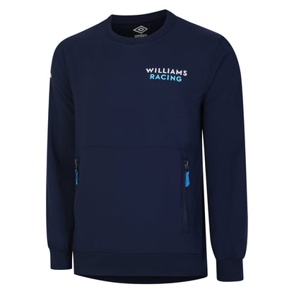 Peacoat - Front - Umbro Mens Off Track Williams Racing Sweatshirt