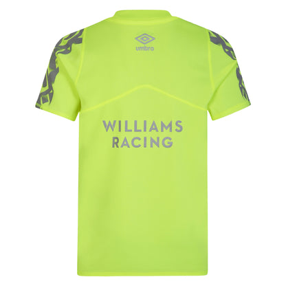 Safety Yellow - Back - Umbro Childrens-Kids ´23 Hazard Williams Racing Jersey