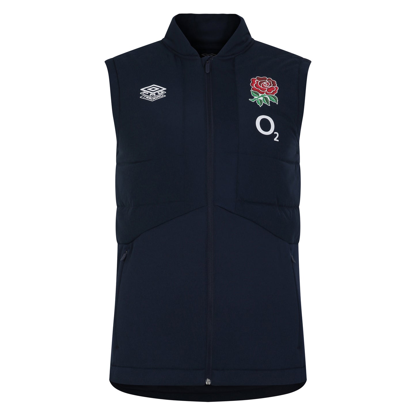 Navy Blazer - Front - Umbro Mens 23-24 England Rugby Gilet