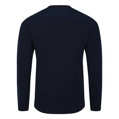 Navy Blazer-Dress Blue - Back - Umbro Mens 23-24 England Rugby Long-Sleeved Presentation T-Shirt
