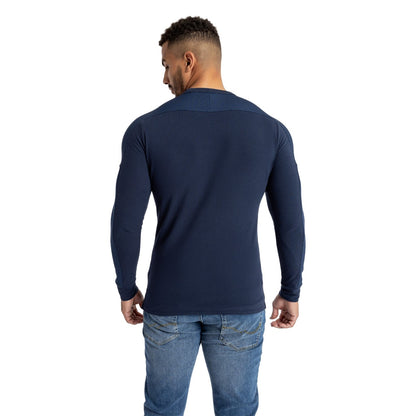 Navy Blazer-Dress Blue - Lifestyle - Umbro Mens 23-24 England Rugby Long-Sleeved Presentation T-Shirt