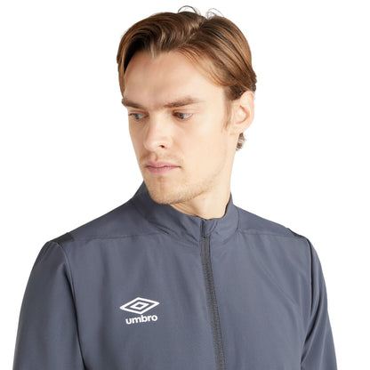 Carbon - Side - Umbro Mens Premier Presentation Jacket