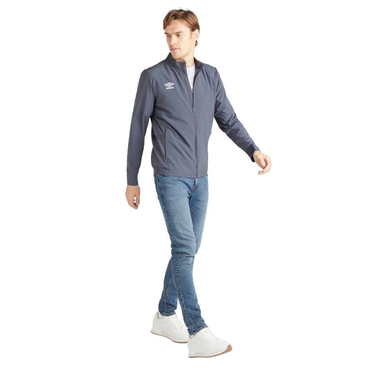 Carbon - Pack Shot - Umbro Mens Premier Presentation Jacket