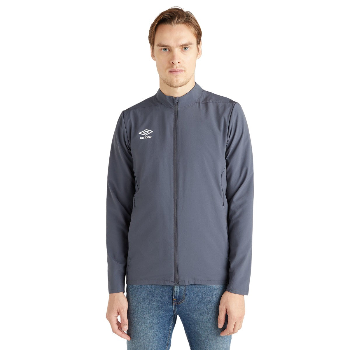 Carbon - Front - Umbro Mens Premier Presentation Jacket