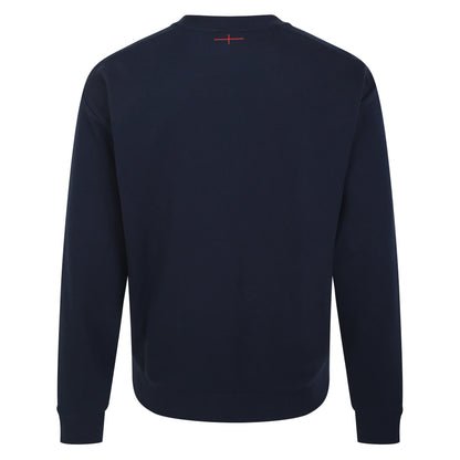 Navy Blazer - Back - Umbro Mens 23-24 England Rugby Fleece Top