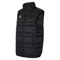 Black-White - Front - Umbro Childrens-Kids Club Essential Gilet