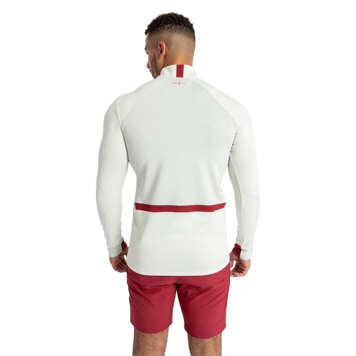 Foggy Dew-Metal-Tibetan Red - Back - Umbro Mens 23-24 England Rugby Midlayer