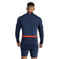 Navy Blazer-Dress Blue-Flame Scarlet - Back - Umbro Mens 23-24 England Rugby Midlayer