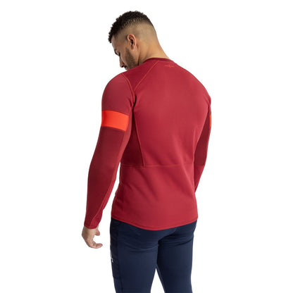 Tibetan Red-Flame Scarlet - Back - Umbro Mens England Rugby 23-24 Drill Top