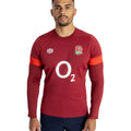 Tibetan Red-Flame Scarlet - Lifestyle - Umbro Mens England Rugby 23-24 Drill Top
