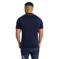 Navy Blue-White-Red - Back - Umbro Mens 23-24 England Rugby Replica Alternative Jersey