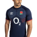 Navy Blue-White-Red - Lifestyle - Umbro Mens 23-24 England Rugby Replica Alternative Jersey