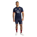 Navy Blue-White-Red - Pack Shot - Umbro Mens 23-24 England Rugby Replica Alternative Jersey