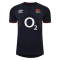Navy Blue-White-Red - Front - Umbro Mens 23-24 England Rugby Replica Alternative Jersey