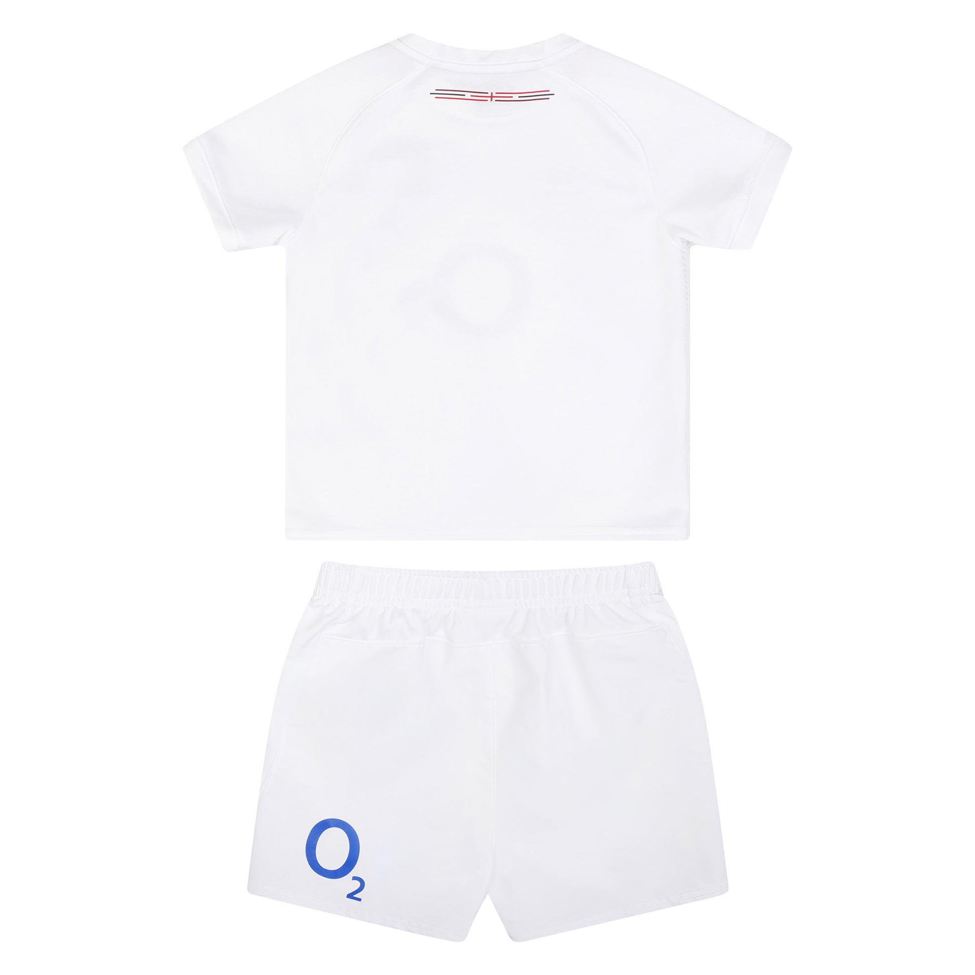 White - Back - Umbro Childrens-Kids 23-24 England Rugby Replica Home Kit
