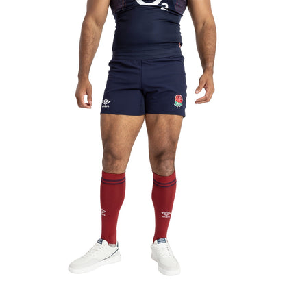 Navy Blue - Side - Umbro Mens 23-24 Alternate Pro England Rugby Shorts
