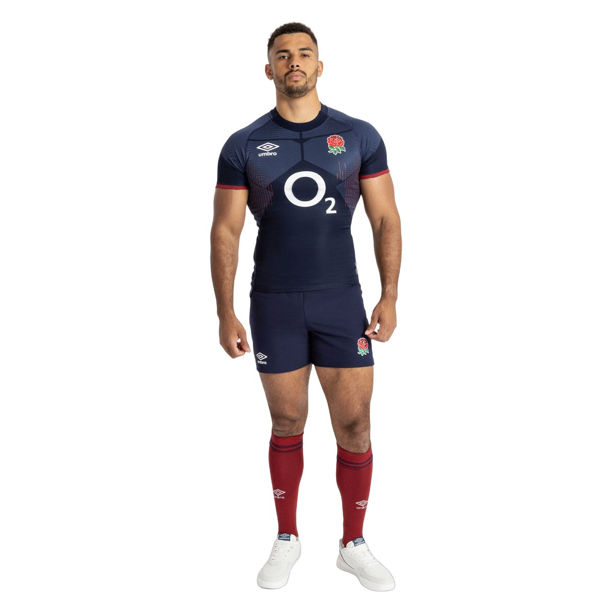 Navy Blue - Pack Shot - Umbro Mens 23-24 Alternate Pro England Rugby Shorts