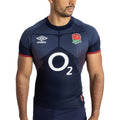 Navy Blue-White-Red - Lifestyle - Umbro Mens 23-24 Alternate Pro England Rugby Jersey
