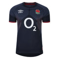 Navy Blue-White-Red - Front - Umbro Mens 23-24 Alternate Pro England Rugby Jersey