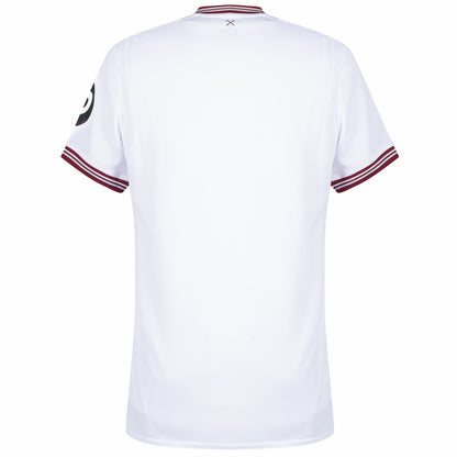 White-Maroon-Black - Back - Umbro Womens-Ladies 23-24 West Ham United FC Away Jersey