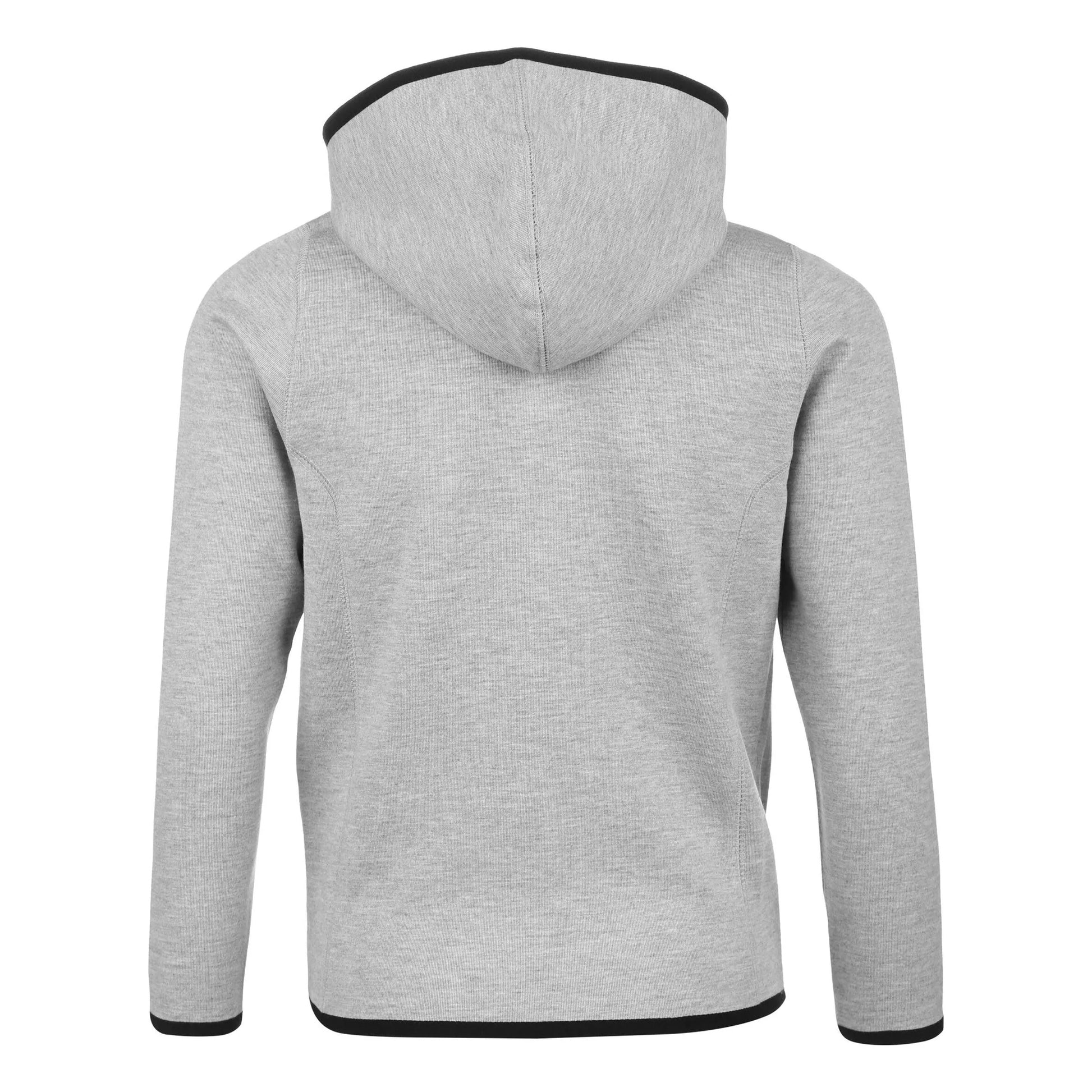 Grey Marl-Black - Back - Umbro Mens Pro Fleece Full Zip Hoodie