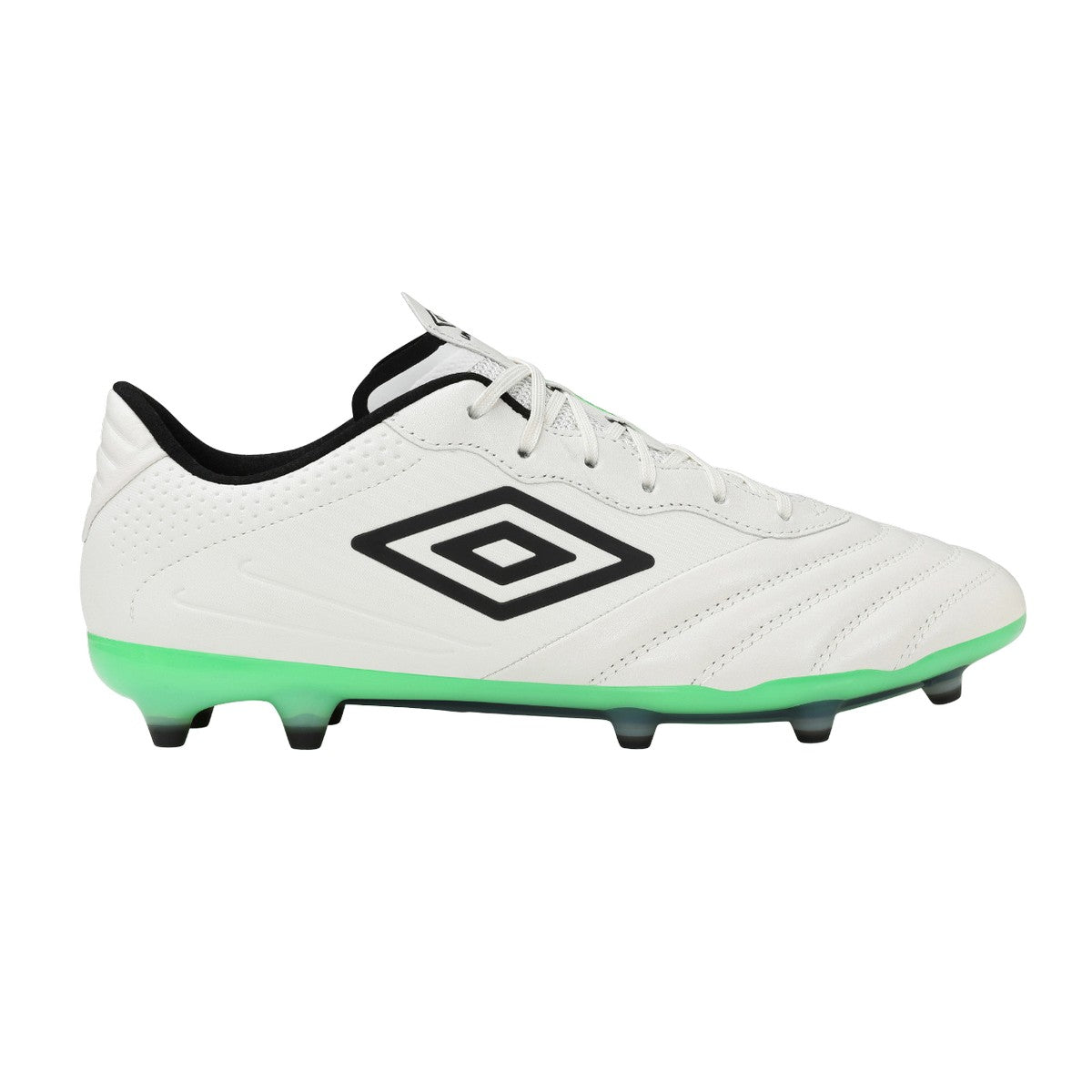 White-Black-Andean Toucan - Side - Umbro Mens Tocco III Pro Fg Leather Football Boots
