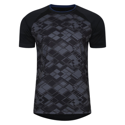 Black - Front - Umbro Mens Pro Training Graphic Print Jersey