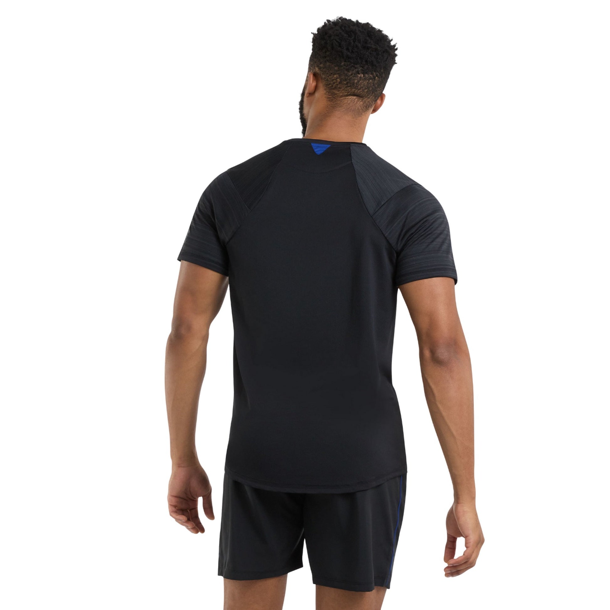 Black - Back - Umbro Mens Pro Training Marl T-Shirt