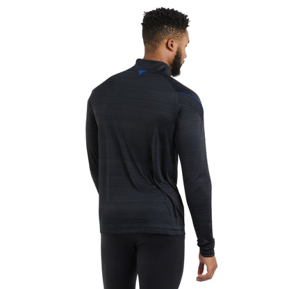 Black - Back - Umbro Mens Pro Training Marl Half Zip Top