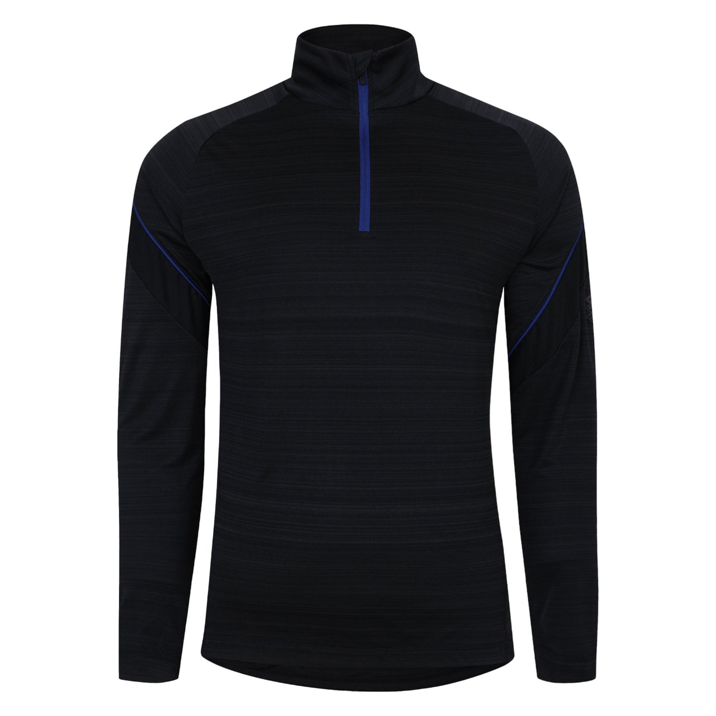 Black - Front - Umbro Mens Pro Training Marl Half Zip Top