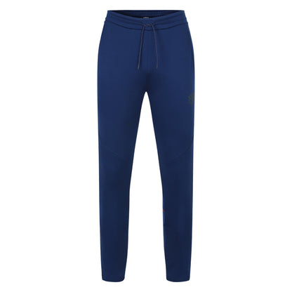 Estate Blue-Roccoco Red - Front - Umbro Mens Pro Training Polyester Tracksuit Bottoms