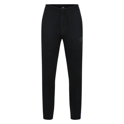 Black-Royal Blue - Front - Umbro Mens Pro Training Polyester Tracksuit Bottoms