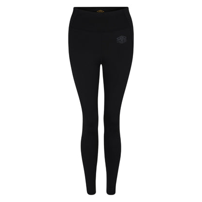 Black - Front - Umbro Womens-Ladies Pro Training 7-8 Leggings