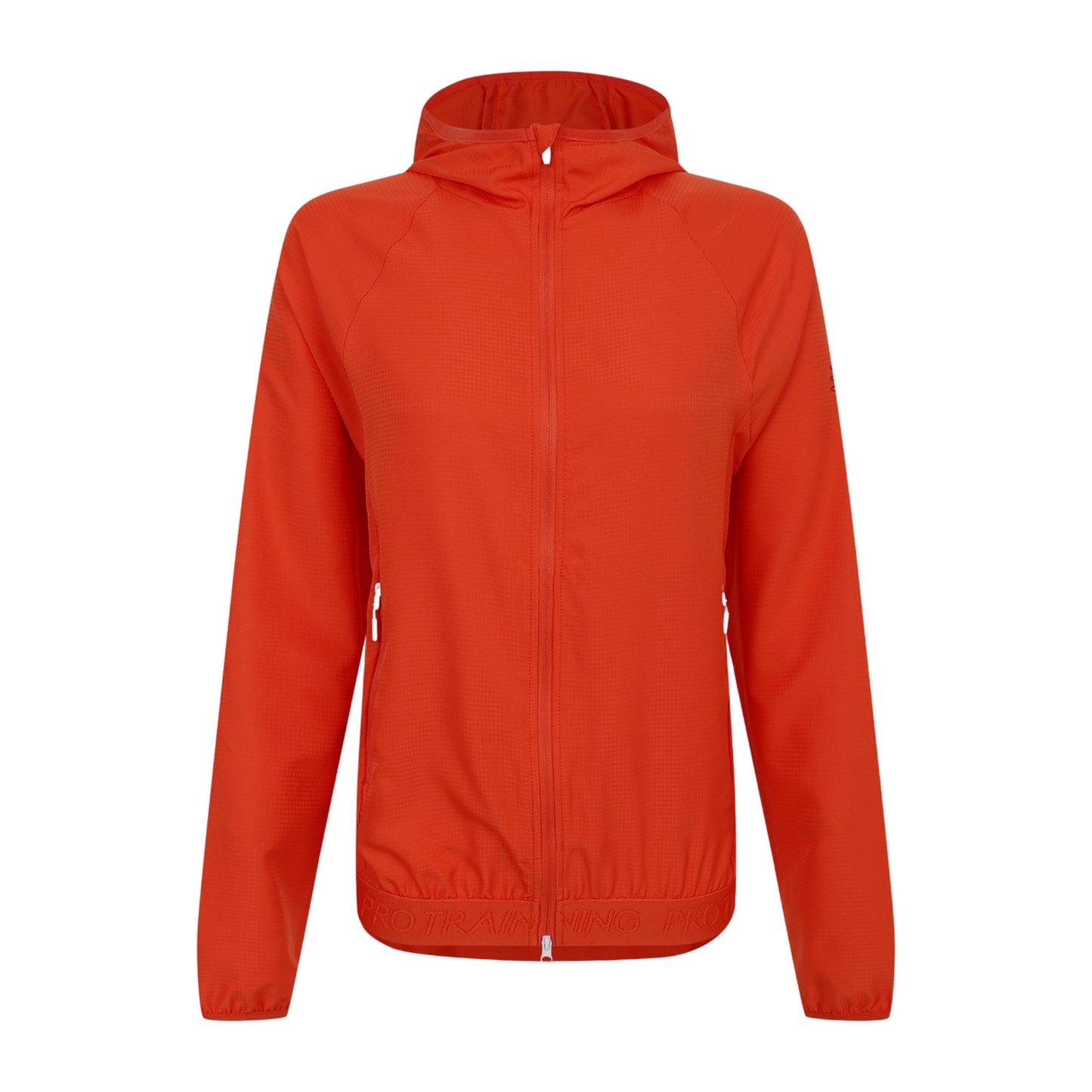 Hot Coral - Front - Umbro Womens-Ladies Pro Training Windbreaker Full Zip Hoodie