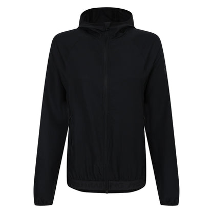 Black - Front - Umbro Womens-Ladies Pro Training Windbreaker Full Zip Hoodie