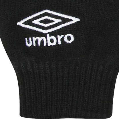 Black - Lifestyle - Umbro Childrens-Kids Knitted Winter Gloves