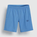 Azure Blue - Front - Umbro Mens Fleece Logo Casual Shorts