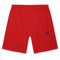 Vermillion - Front - Umbro Mens Fleece Logo Casual Shorts