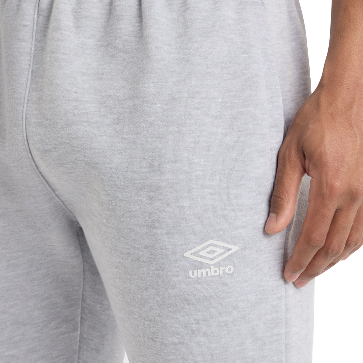 Grey Marl - Lifestyle - Umbro Mens Fleece Jogging Bottoms