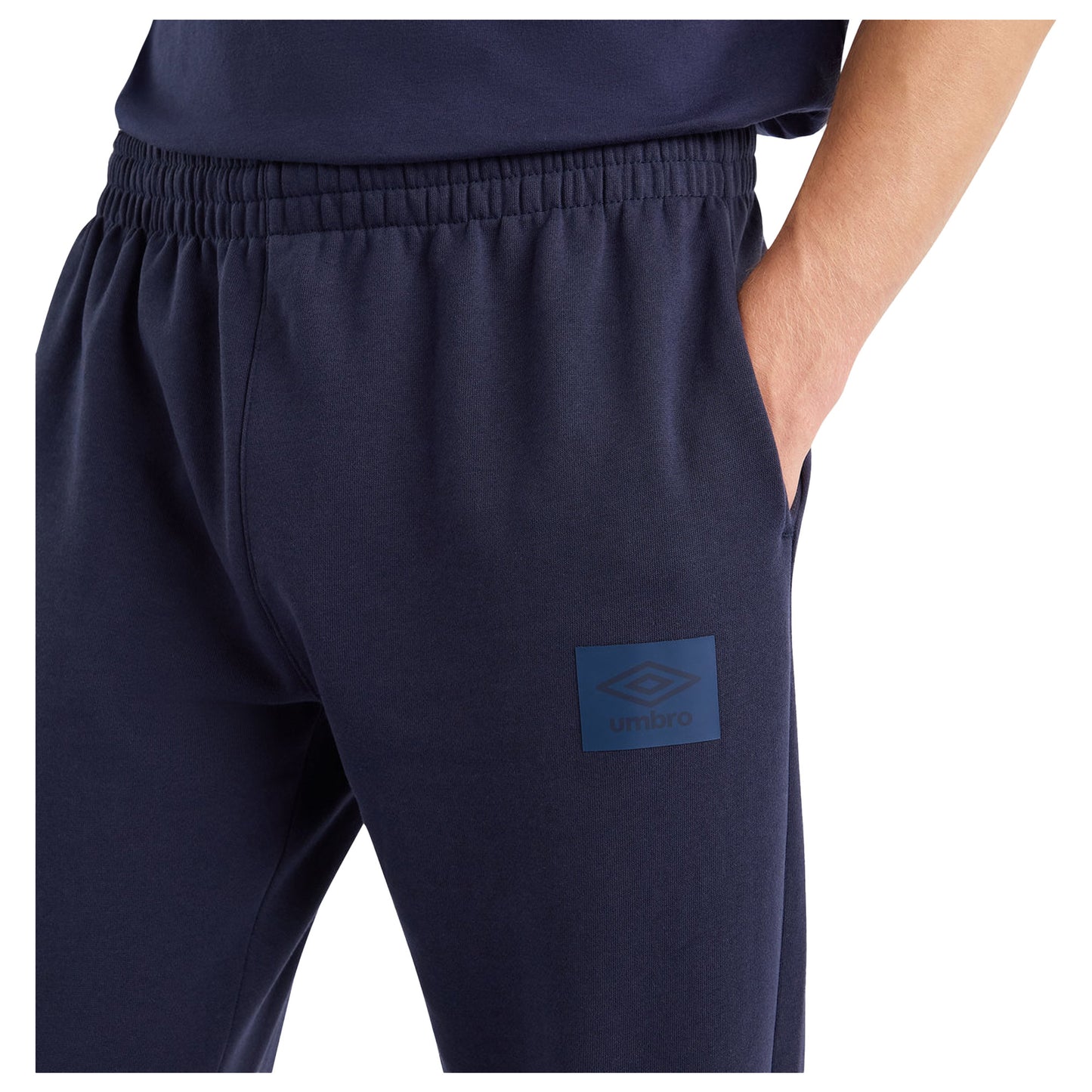 Peacoat - Side - Umbro Mens Tapered Jogging Bottoms